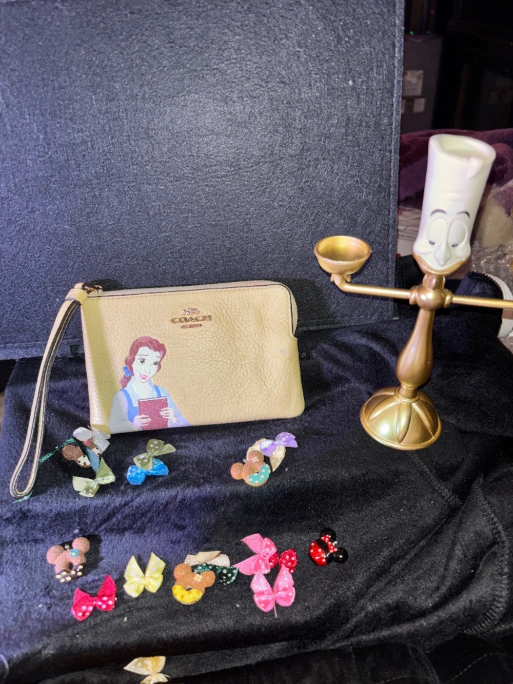 Coach beauty This is in good condition. Disney bell wristlet very hard to get